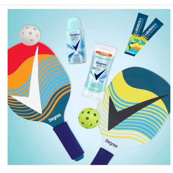 Degree Pickleball Deodorant Liquid IV + Pickleball Paddles& Balls (6 Piece Set) - Picture 9 of 9